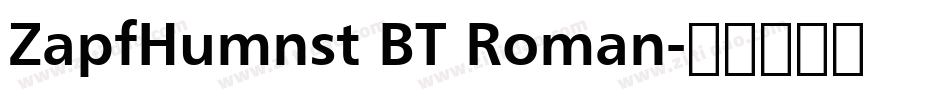 ZapfHumnst BT Roman字体转换